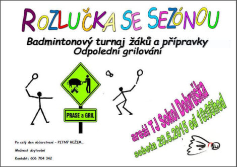 ROZLUČKA S BADMINTONOVU SEZÓNOU
