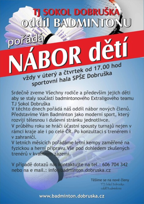 Nábor nových členů oddílu